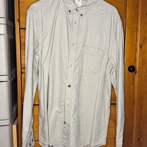 H&M White Button Down Shirt Mens Large